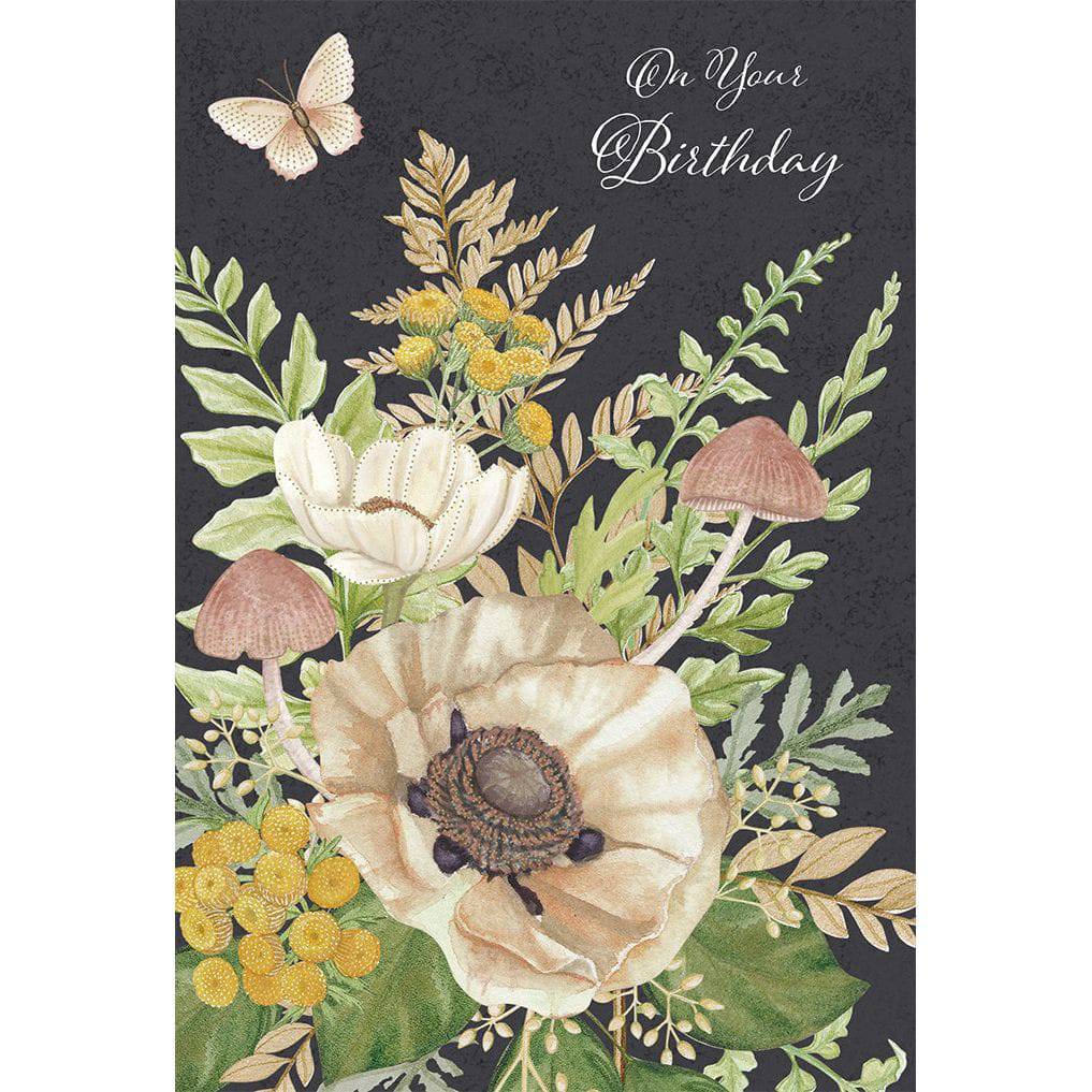Pictura Cottage Ferns birthday card featuring a delicate fern design on a neutral background, perfect for everyday occasions.